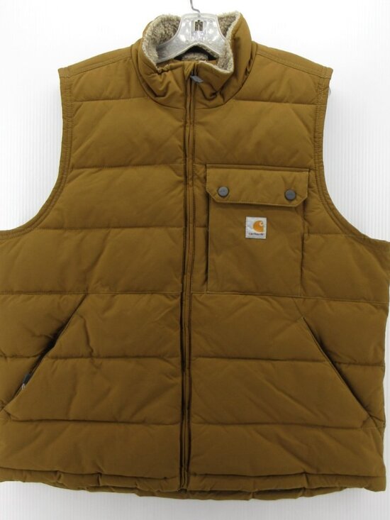 Carhartt Other - Carhartt Vest Large Rain Defender Puffer Sherpa Lined Loose Fit Jacket